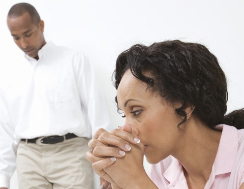 A couple coping with a crisis