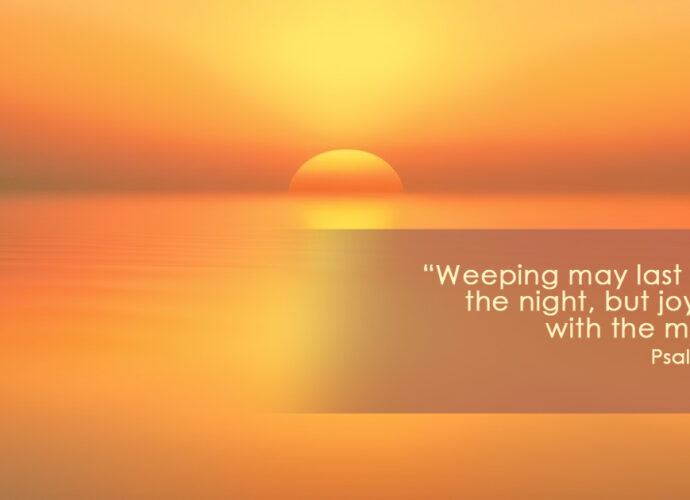 the sun rising over the waters, psalm 30:5 nlt, healing and renewal