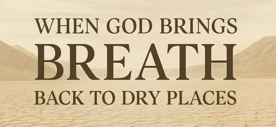 When God Brings Breath Back to Dry Places